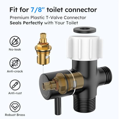 Arofa Handheld Bidet Sprayer, Bidet Attachment for Toilet, Matte Black - color: Black, size: 1 Pack