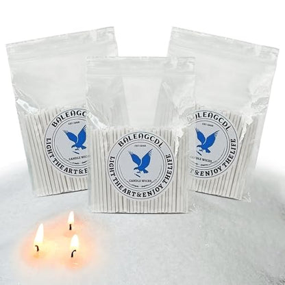 Pearled Candle Wick 2.2 Inch White Cotton Wicks 300-Pack Premium Metal-Free & Lead-Free Candle Wicks for Candle Making - color: White-2.2 Inch-300pcs