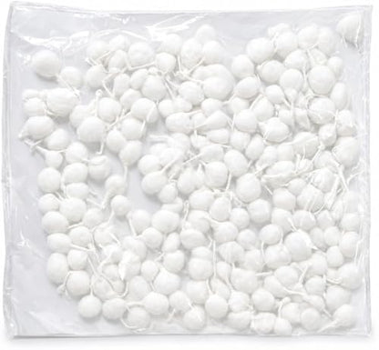 Round Cotton Wicks for Diya & Oil Lamp – 100% Pure Cotton Pooja Batti – White – Pack of 140