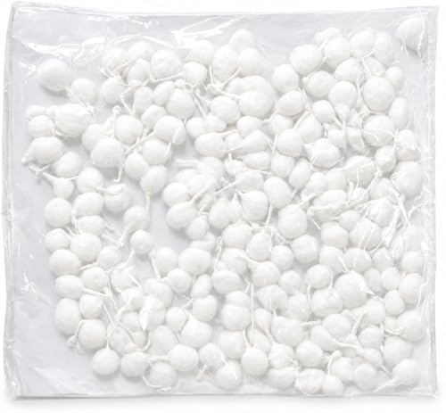 Round Cotton Wicks for Diya & Oil Lamp – 100% Pure Cotton Pooja Batti – White – Pack of 140