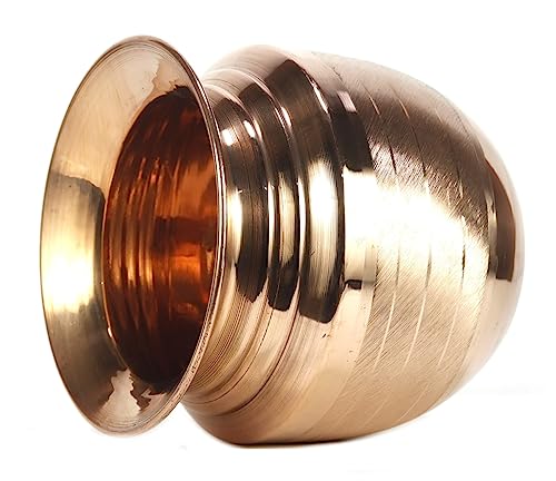 ASHIRWAD Kalash Pure Copper Kalash Lota for Pooja Prayer Arti Puja Pot sizes For New Home | AE000184-03 (650 ml) - style: 650 ml