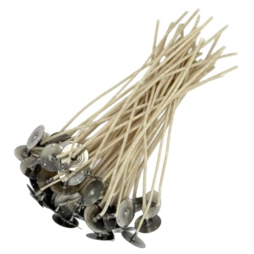 HTP 83 6 Inch Candle Wicks, 50 Count Pre-Waxed Pre-Tabbed - size: 50 HTP - 83