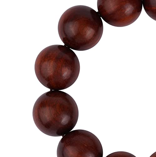 Prayer Bead bracelet Mala Beaded Bracelets for Men Women 12/15MM … - color: 18mm 13 beads Rosewood