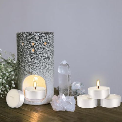 Unscented Tealight Candles 50 Pack, 4 Hours Smokeless Dripless White Mini Tea Lights Bulk for Home, Wedding, Party, Shabbat, Christmas & Emergency Use - color: White, size: 50 Pack