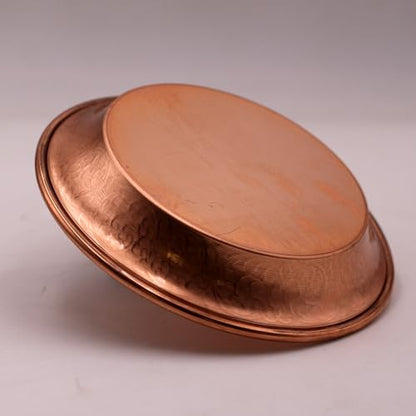 Copper Offering Prayer Ritual Bowl - Carving Moon Phase Brass Decorative Plate Great for use Smudging, Incense Burner Holder,Candle Dish, Ash Catcher,Jewelry Dish,Keys Basket - style: Three Moon Phase