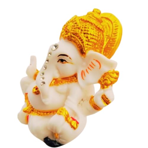 Indian God Lord Ganesha Statue Hindu Idol Ganpati Statues Ganesh Murti Home Office Temple Mandir Pooja Item Gifts for Indians