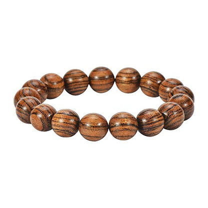 Prayer Bead bracelet Mala Beaded Bracelets for Men Women 12/15MM … - color: 12mm 17 beads Tiger skin
