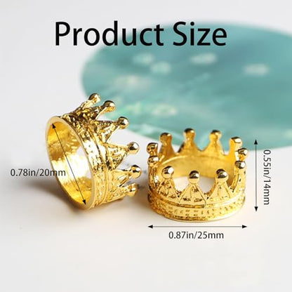 4Pcs Mini Alloy Crown 1/12 Scale Metal Doll Crown Tiny Miniature Crown for Handicrafts, Miniatures, Doll Headwear Accessories