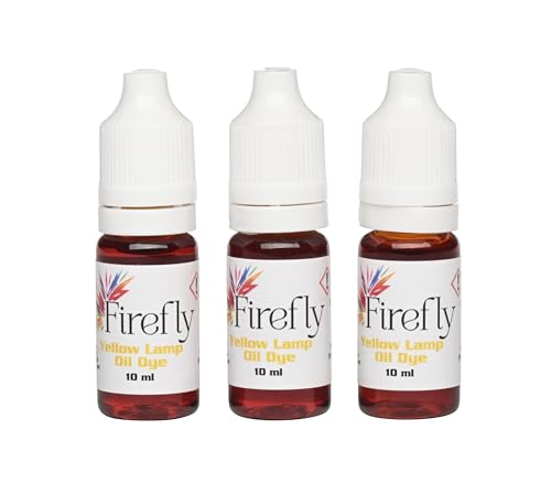 Firefly - Yellow Lamp Oil Dye 3 x 10ml - for Tiki Torch Fuel - color: Yellow