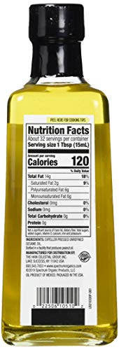 Spectrum Culinary Unrefined Sesame Oil, 16 Fl Oz