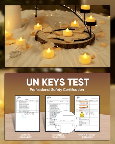 BEICHI Flameless Candles, 24Pack Battery Operated Candle, LED Tea Lights Candles Battery Operated, Flickering Fake Votives for Wedding Halloween Christmas Diwali- Warm Yellow - color: Warm Yellow Light, White Shell, size: 24-Pack