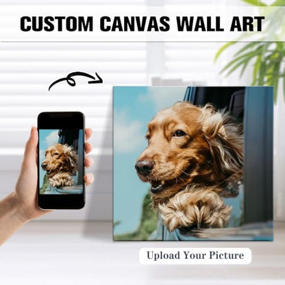 Custom Canvas Prints with Your Photos, Personalized Wall Art for Home Decor - size: 6"L x 6"W