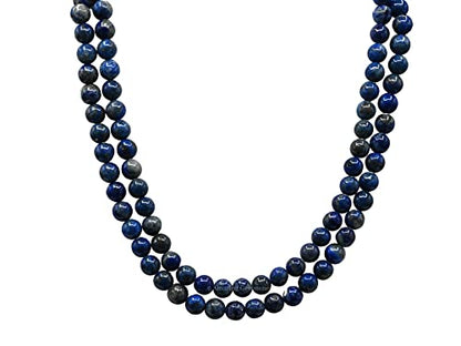 Amazing Gemstone Lapis Lazuli Mala Saadi - color: Lapis Lazuli, style: Plain