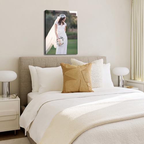 karani Custom Canvas Prints with Your Photos, Personalized Wall Art for Home Decor, Unique Personalized Gifts for Wedding, Birthday, Family & Friends, Ready to Hang Canvas Prints 16x20 - size: 16"L x 20"W