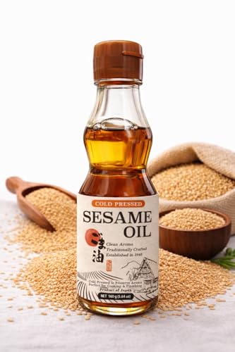 Japanese Sesame Oil, Cold Pressed Tamashime, Non-GMO, 5.64 oz (160 g)