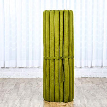 Leewadee Wide Thai Roll Mat 75 x 39 inches Kapok Firm - color: Cl23 - Green, size: L: 75x39"