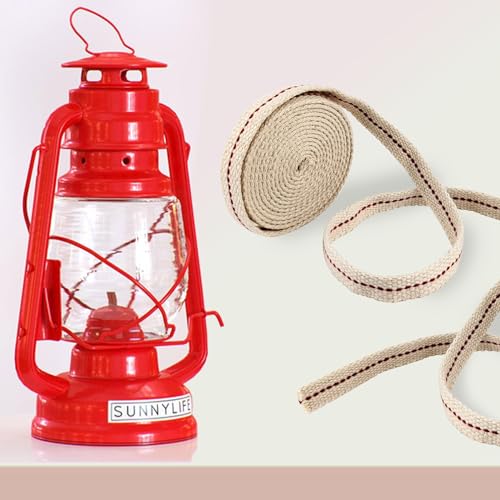 1 Roll/6.5 Feet Flat Oil Lamp Wick, 3/8 Inches Cotton Wick Replacement for Kerosene Burner, Lantern, Lamps (1, 3/8 inch) - size: 3/8 inch