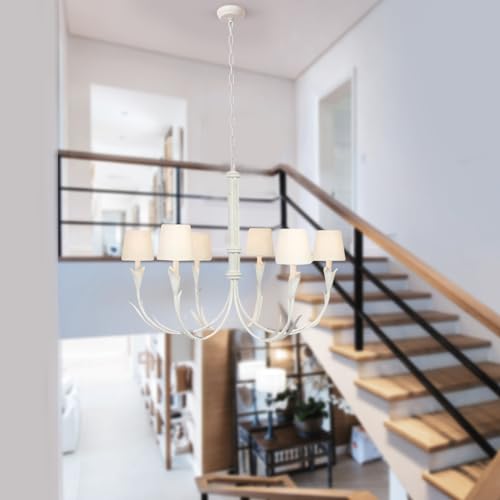 10 Feet Heavy Duty White Chain with 5" Light Canopy Kit for Chandelier, Swag Light Kit Light Fixture Mounting Bracket for Hanging Light - color: White 10 Ft Chain with 5" Canopy