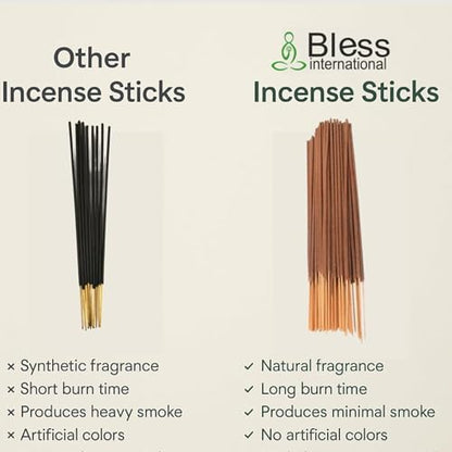 Bless-Organic-Frankincense-and-Myrrh 100%-Natural-Handmade-Incense-Sticks - color: Frankincense & Myrrh, size: 25 Sticks (1.4 OZ/40 GM)
