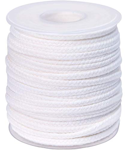 pice QPZ 200 ft Braided Candle Wicks 100% Cotton 27 PLY for Candle Pillars in 2 3/8 inch Dia, for Paraffin Wax Soy Beeswax Candle Making, Sold Separately 200 PCS Candle Wick Sustainer Tabs Metal 14mm - size: 27 PLY 200 ft Wick