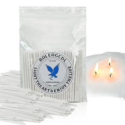 Pearled Candle Wick 2.2 Inch White Cotton Wicks 200-Pack Premium Metal-Free & Lead-Free Candle Wicks for Candle Making - color: White-2.2 Inch-200pcs