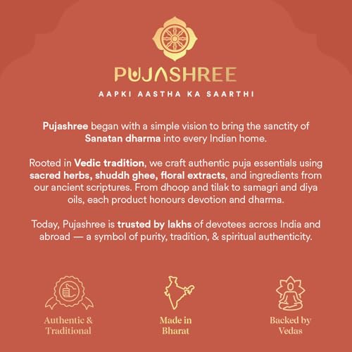 Pujashree Zodiac Dhoop Cones for Pooja - Organic & Natural Long Lasting Woody Aroma Fragrance Incense Sticks Mandir Puja (Virgo (Lemongrass))