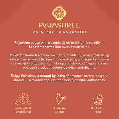 Pujashree Zodiac Dhoop Cones for Pooja - Organic & Natural Long Lasting Woody Aroma Fragrance Incense Sticks Mandir Puja (Virgo (Lemongrass))