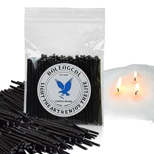 Pearled Candle Wick 2.2 Inch Black Cotton Wicks 200-Pack Premium Metal-Free & Lead-Free Candle Wicks for Candle Making - color: Black-2.2 Inch-200pcs