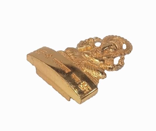 Lord Ganesha Statues- Hindu Elephant God Statue Sculpture Indian Ganesh Figurine Handmade (Mix Metal) Gift Decoration for Home, Temple, Office, Car (Ganesh Sitting Small)