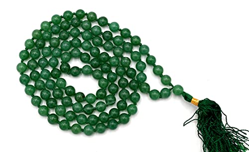 Amazing Gemstone Green Aventurine Mala - Knotted - color: Green Aventurine, style: Knotted