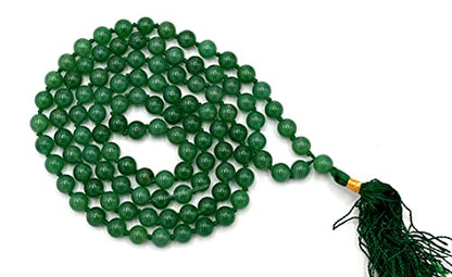 Amazing Gemstone Green Aventurine Mala - Knotted - color: Green Aventurine, style: Knotted