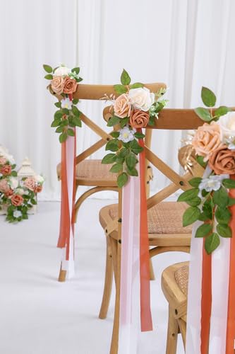 10 Terracotta Wedding Aisle Decorations - color: Terracotta