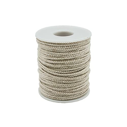 260 Foot Candle Wick, 24 PLY Braided Candle Wick Spool, Cotton & Paper Interwoven Core, Candle Wicks for Candle Making, Candle Wick Roll for DIY Candle Craft Making