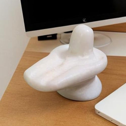 Marble Shiva Lingam Shivling Idol 2 Inch 80g – Handcrafted Natural Marble Shivling for Daily Puja, Abhishek & Meditation | Sacred Shiva Stone for Home Temple Decor, Spiritual Gift & Vastu Protection
