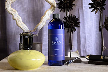 Sophia's Gardenia Fragrance Lamp Oil Refills, Effusion Lamp Fragrance Oil for Redolere Lamps, Scented Lamp Oil for Fragrance Lamps, 16 Fluid Ounces of Catalytic Scented Oil Made in USA - color: Gardenia