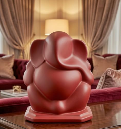 Bellaa Ganesha Statue - Modern Ganesh Sculpture for Home Decor, Office & Meditation Space - 5 Inch Hindu God Figurine Abstract -25570