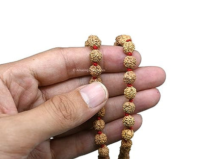 Amazing Gemstone 108 Beads Handmade Mala (Knotted, Rudraksha) - color: Rudraksha, style: Knotted