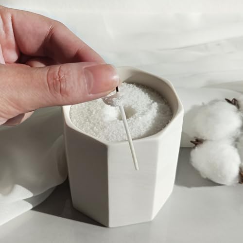 Pearled Candle Wick 2.2 Inch White Cotton Wicks 50-Pack - Premium Metal-Free & Lead-Free Candle Wicks for Candle Making - color: White-2.2 Inch-50pcs