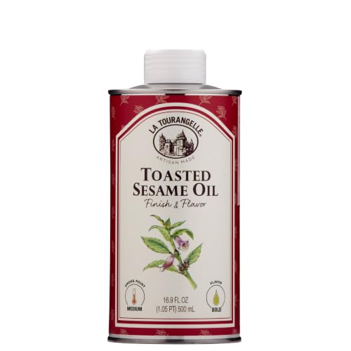 La Tourangelle Toasted Sesame Oil for Cooking Dressings Sauces, 16.9 fl oz - size: 16.9 Fl Oz (Pack of 1)