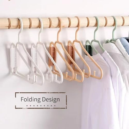 8 Pack Foldable Travel Hangers, White - color: White
