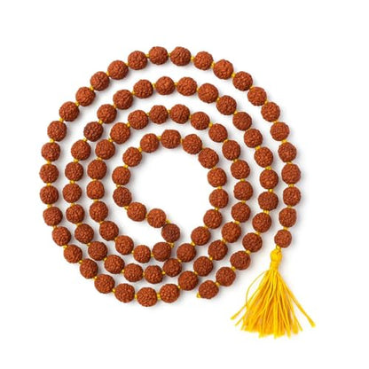 Nepali Rudraksha Mala with Certificate for Wearing and Japa Mala 8mm,(108 Beads Mala)