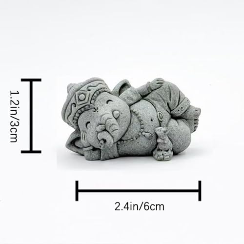 Small Elephant Statue Lord Ganesha Figurine Hindu Meditation Buddha, G - color: G