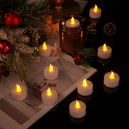LED Tea Lights Battery Operated Flameless Candles 100 Pack Warm Yellow - color: warm yellow, size: 100pcs