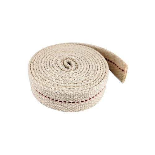 1 Roll/6.5 Feet Flat Oil Lamp Wick, 1 Inc Cotton Wick Replacement for Kerosene Burner, Lantern, Lamps (1, 1 inch) - size: 1 inch