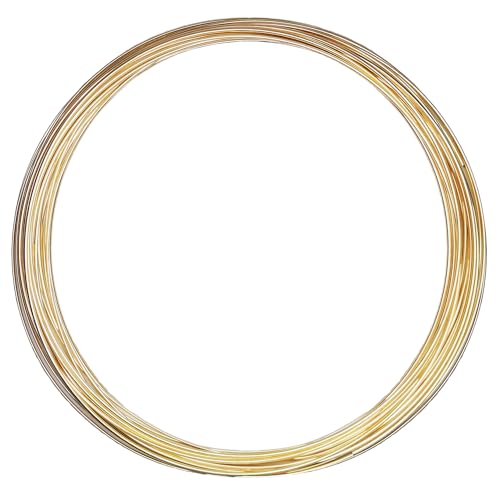 10 Gauge, Round, Dead Soft, 14/20 Yellow Gold-Filled Wire - 2 FT - for Jewelry Art from WIZART - size: 2 FT, style: 10 Gauge