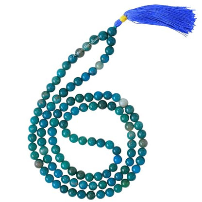 Amazing Gemstone Apatite Mala Beads - 108 Prayer Beads for Meditation and Mindfulness Practice, Handcrafted Mala Beads with Natural Gemstones for Spiritual Healing and Relaxation(Plain) - color: Apatite, style: Plain