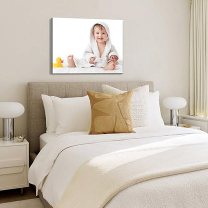 Custom Canvas Prints with Your Photos, Personalized Wall Art for Home Decor - size: 8"L x 6"W