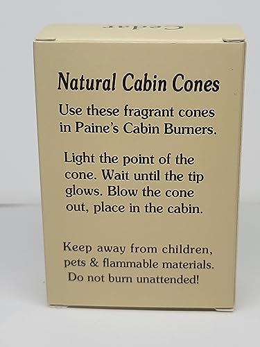 Cedar #25 Incense Log Cabin Cones Paines Maine USA Christmas Tree Campfire