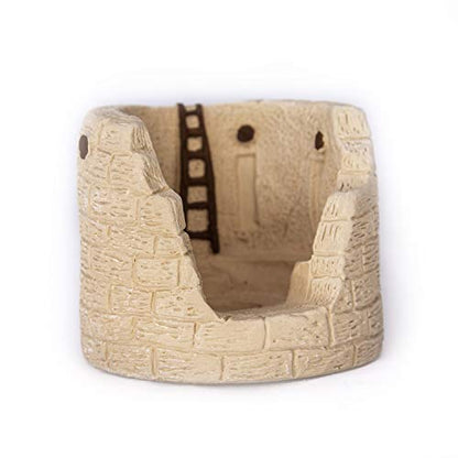 Incienso de Santa Fe - Kiva Natural Wood Incense Burner, Includes 20 Piñon Incense Bricks - Made in the USA - style: Kiva