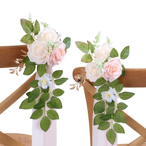10 Pink Wedding Aisle Decorations - color: Pink
